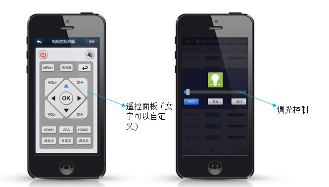 Android/IOS版全能家电手机APP（手机智能家居APP)设备控制界面说明2